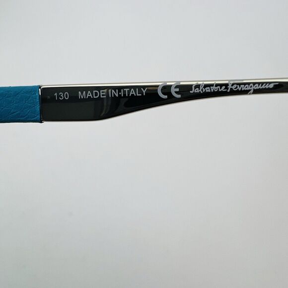 Salvatore Ferragamo SF221 237 Palladium Blue Sunglasses 59-15-140 Gradient - Picture 8 of 10